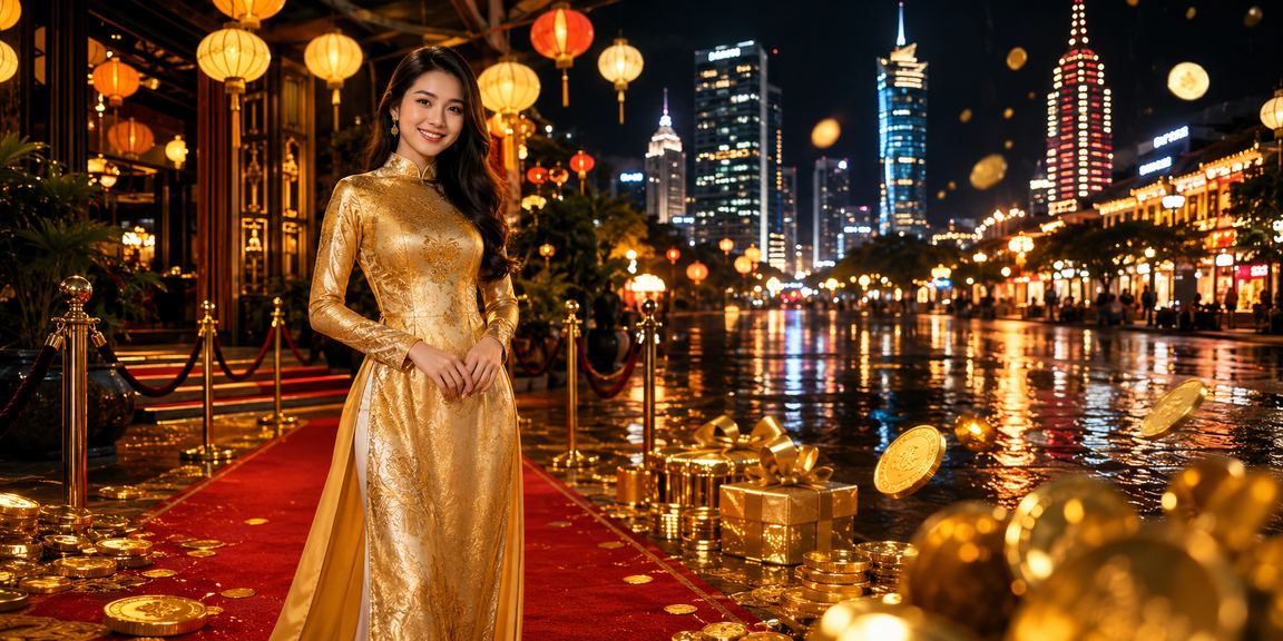 Người chơi casino tại TP. Hồ Chí Minh trong trang phục áo dài truyền thống