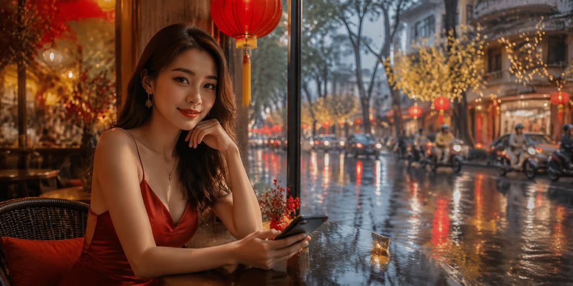 Người dùng tại TP. Hồ Chí Minh trải nghiệm nền tảng cá cược b52clup trên điện thoại bên tách cà phê