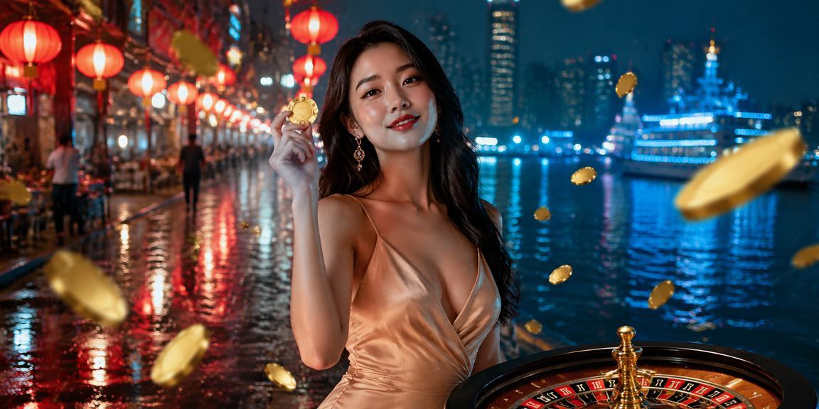 Cảnh chợ đêm TP.HCM sôi động – người chơi thư giãn và theo dõi vòng quay roulette trực tuyến